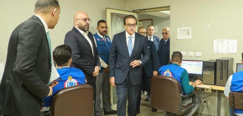 وزير الصحة يتفقد مركز الخدمات الطارئة 137 ويؤكد اهمية سرعة الاستجابة لاحتياجات المواطنين