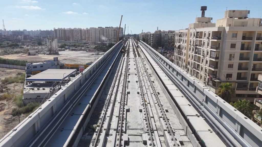 مترو الإسكندرية ..  شاهد تصوير جوي لتقدم أعمال تنفيذ مشروع المرحلة الأولى