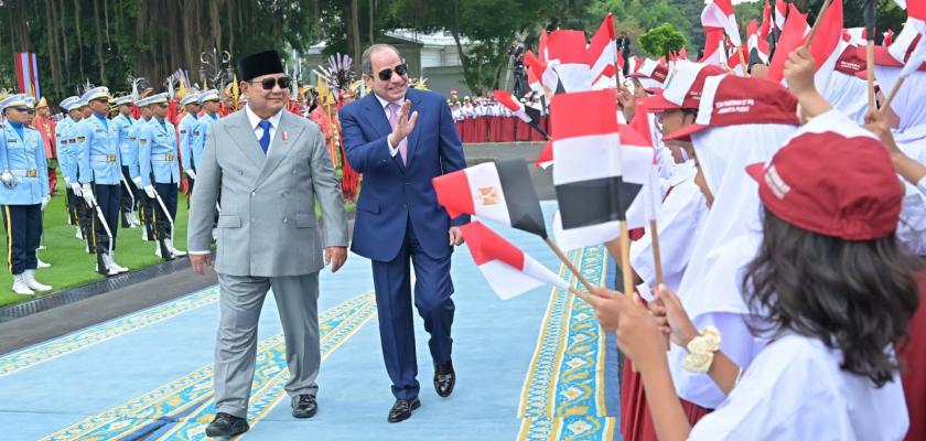 فخامة الرئيس السيسي يشكر  الرئيس الإندونيسي على كرم الضيافة وحفاوة الاستقبال الرسمي والشعبي
