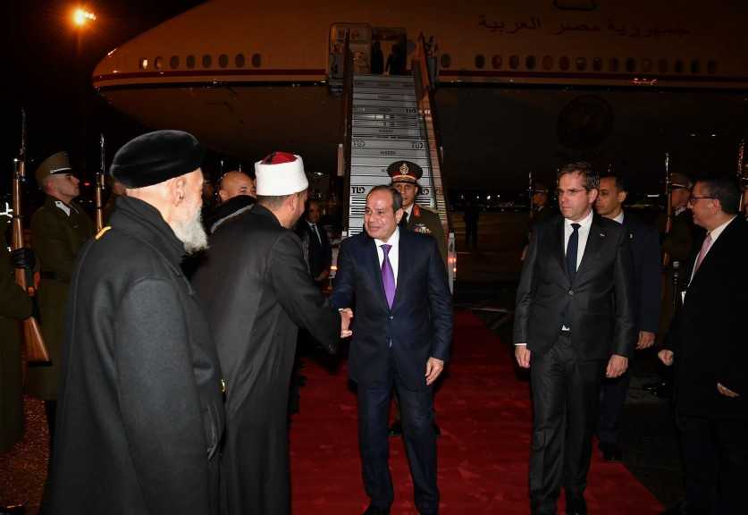 فخامة الرئيس السيسي يصل بسلامة الله مطار فيرنز ليست الدولي ببودابست، وذلك في مستهل الزيارة الرسمية للمجر