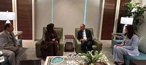 وزير الخارجية يلتقي وزيرة خارجية اليمن ويبحثان جهود... وزير الخارجية يلتقي وزيرة خارجية اليمن ويبحثان جهود التهدئة ومستجدات الأوضاع الإقليمية